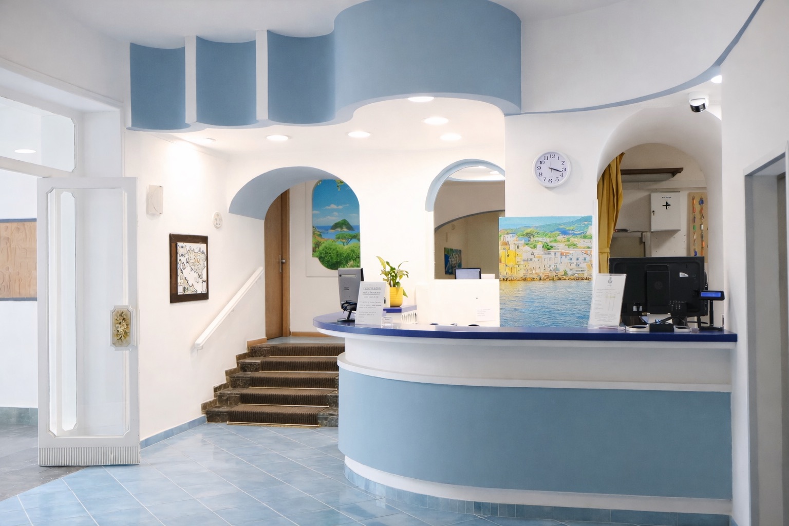 Reception in stile mediterraneo